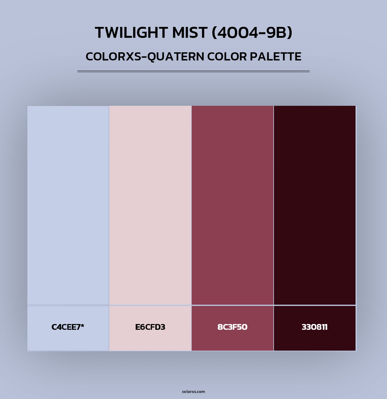 Twilight Mist (4004-9B) - Colorxs Quad Palette