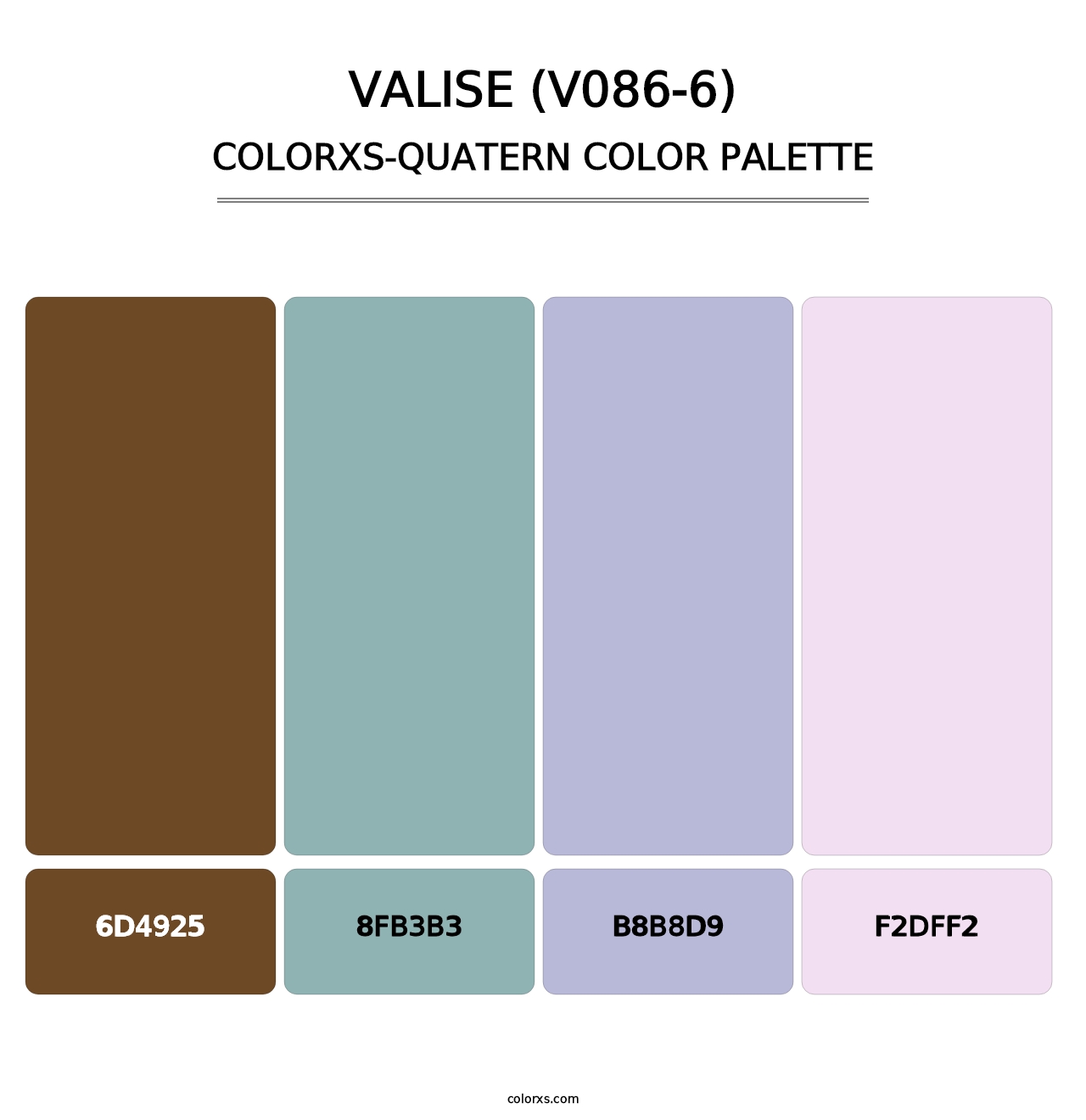 Valise (V086-6) - Colorxs Quatern Palette