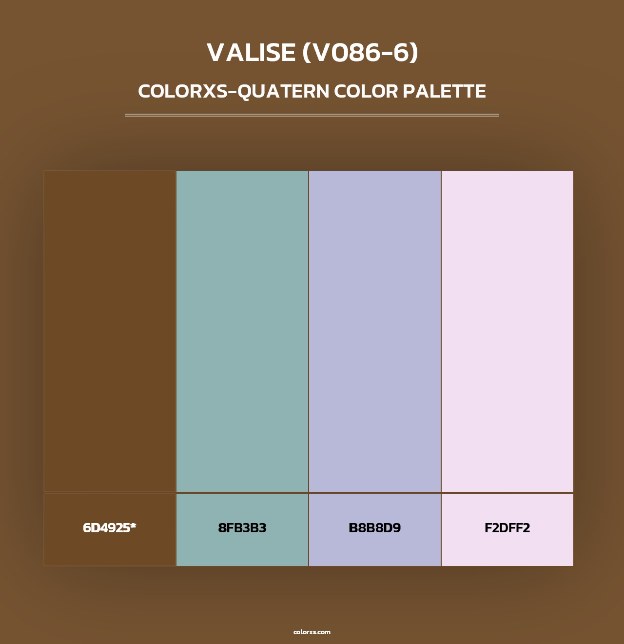 Valise (V086-6) - Colorxs Quad Palette