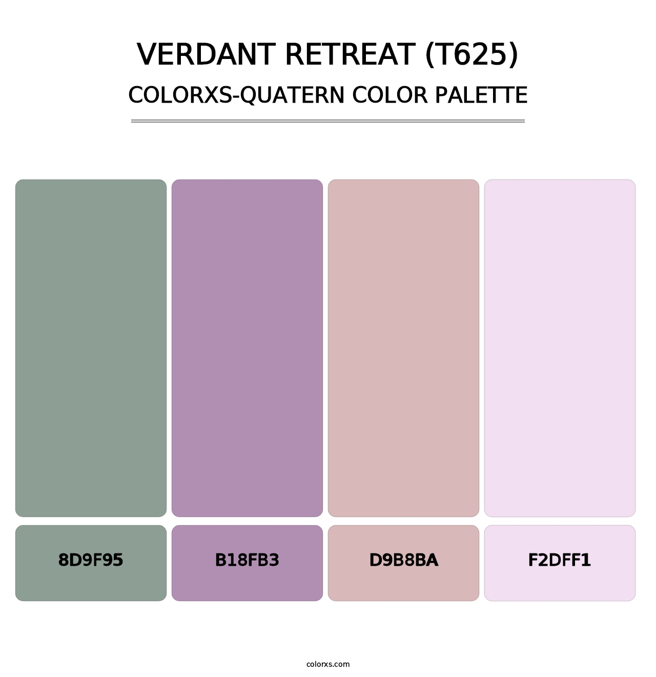 Verdant Retreat (T625) - Colorxs Quatern Palette