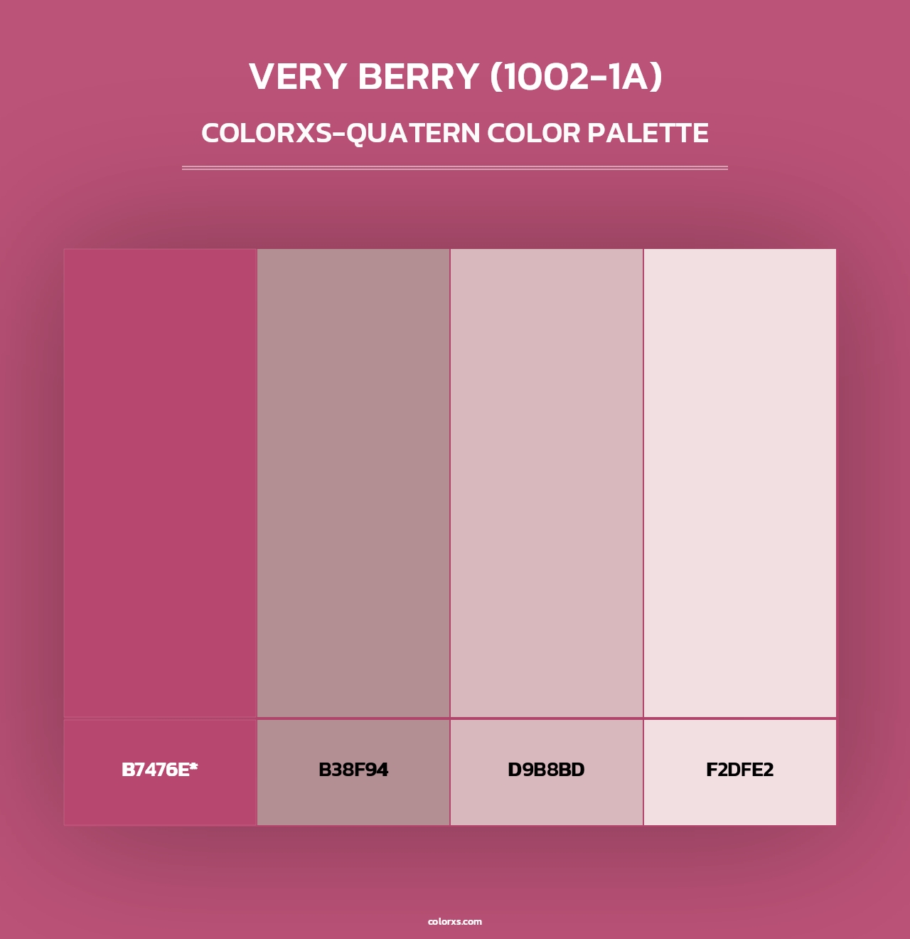 Very Berry (1002-1A) - Colorxs Quad Palette