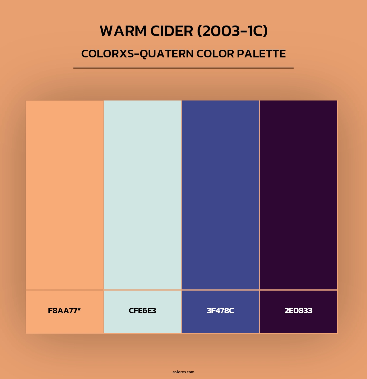 Warm Cider (2003-1C) - Colorxs Quad Palette