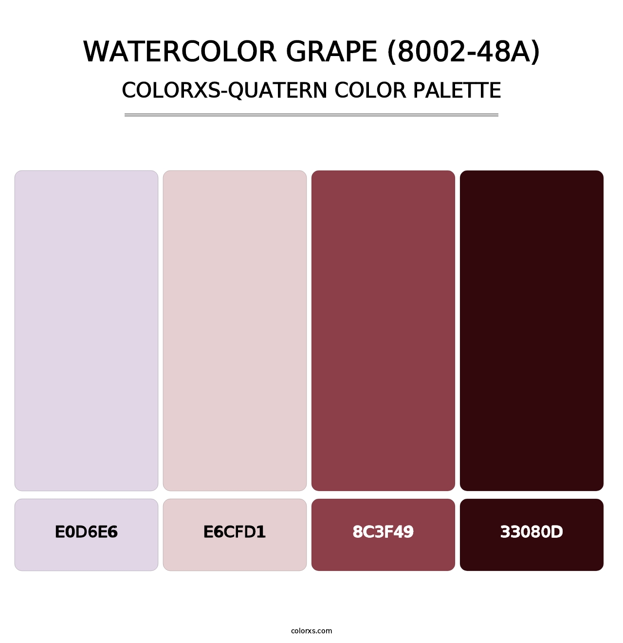 Watercolor Grape (8002-48A) - Colorxs Quatern Palette