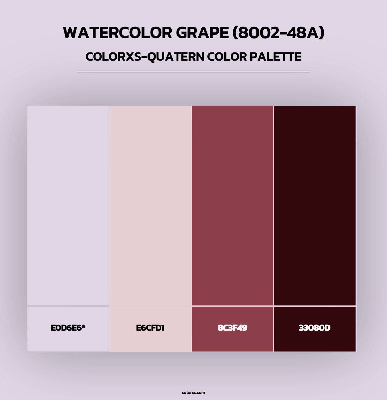 Watercolor Grape (8002-48A) - Colorxs Quad Palette