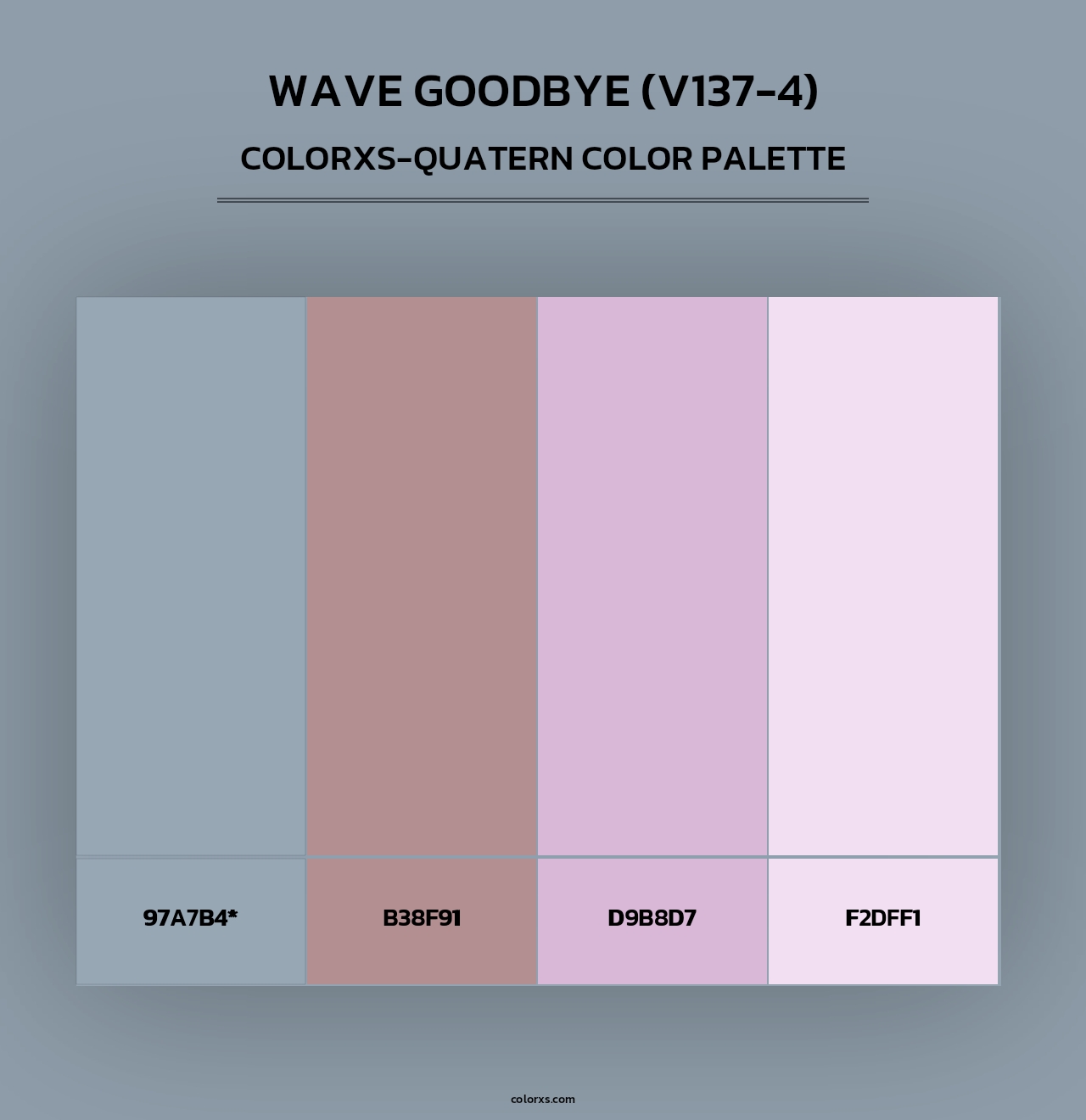 Wave Goodbye (V137-4) - Colorxs Quad Palette