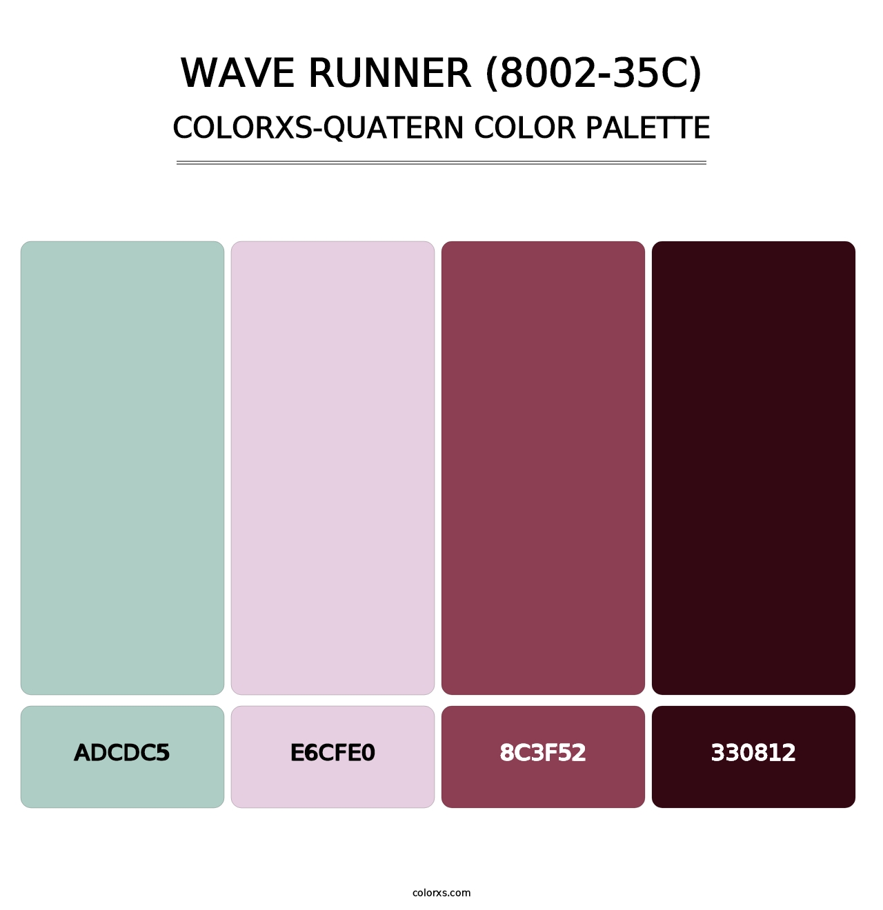 Wave Runner (8002-35C) - Colorxs Quatern Palette