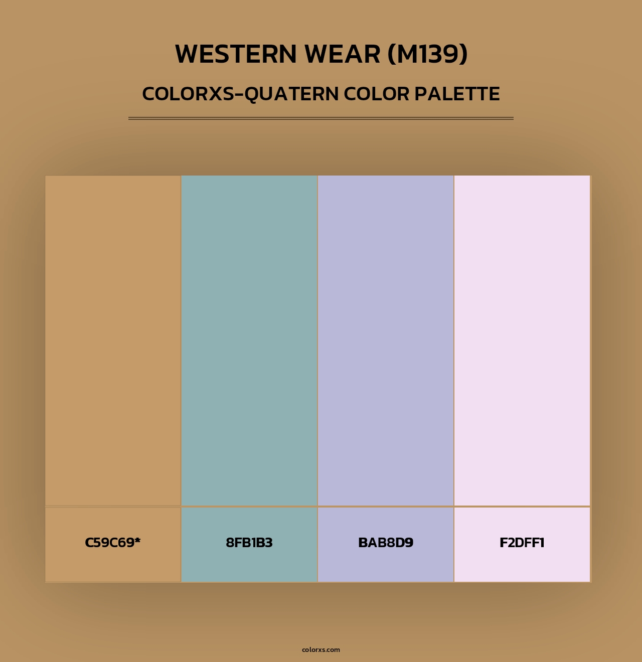 Western Wear (M139) - Colorxs Quad Palette