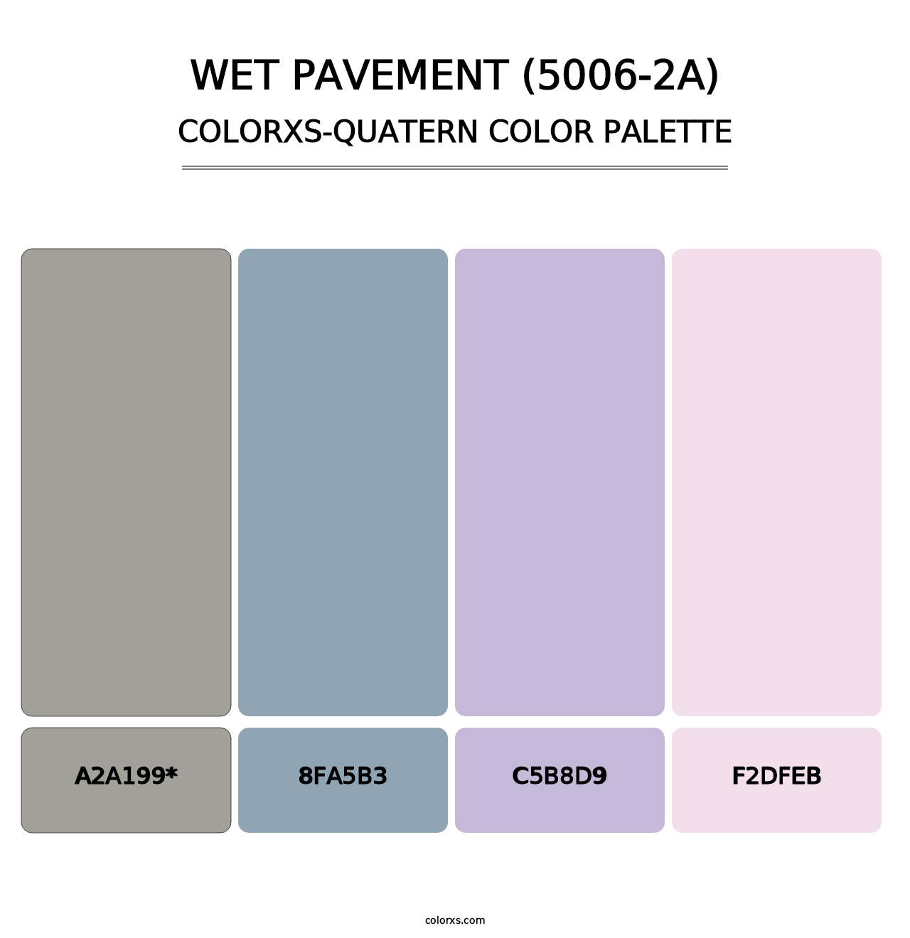 Wet Pavement (5006-2A) - Colorxs Quatern Palette
