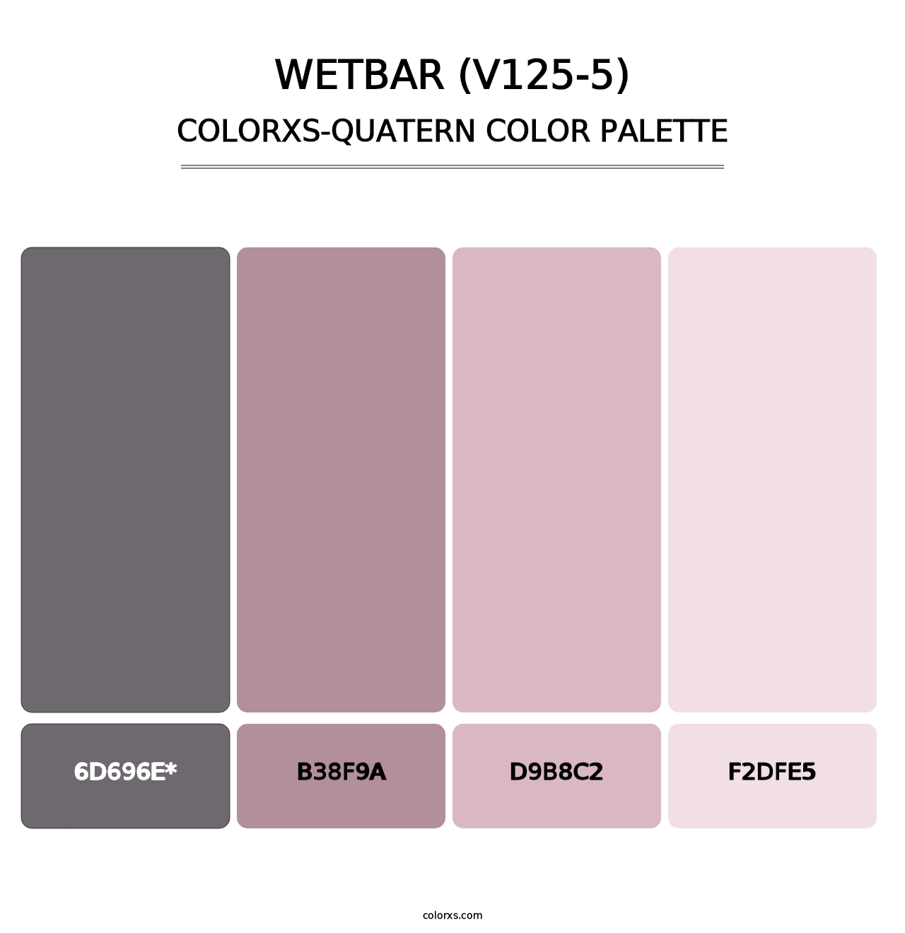 Wetbar (V125-5) - Colorxs Quatern Palette