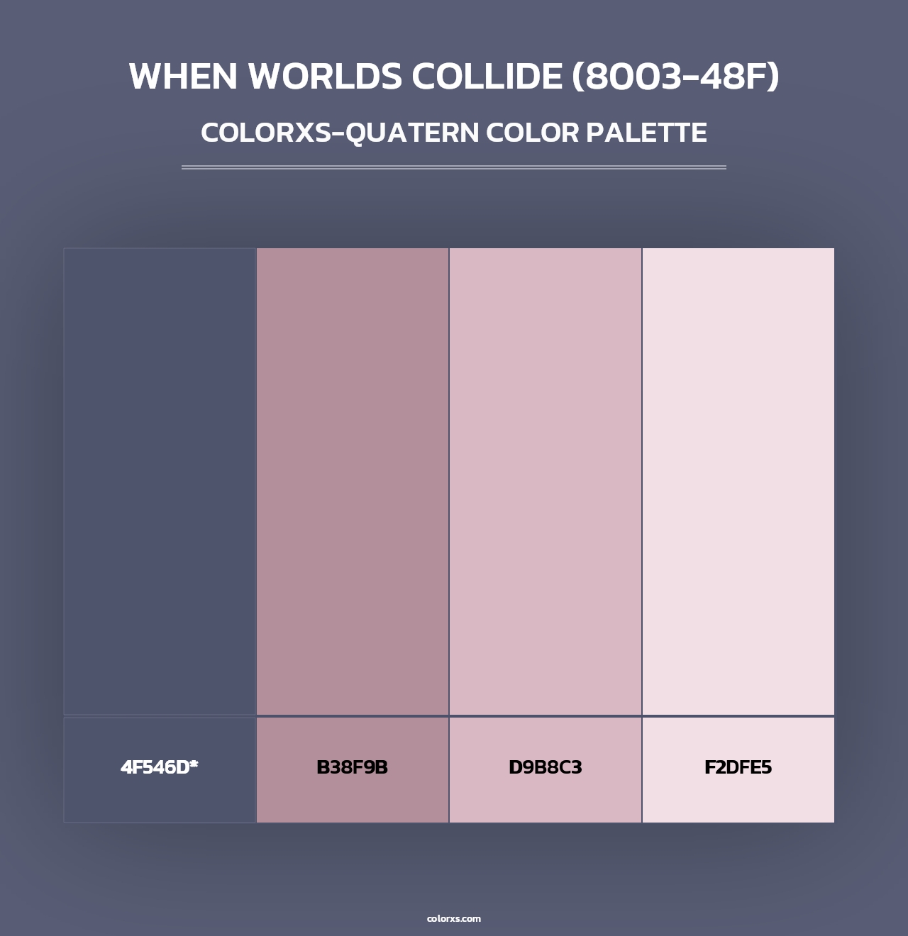 When Worlds Collide (8003-48F) - Colorxs Quad Palette