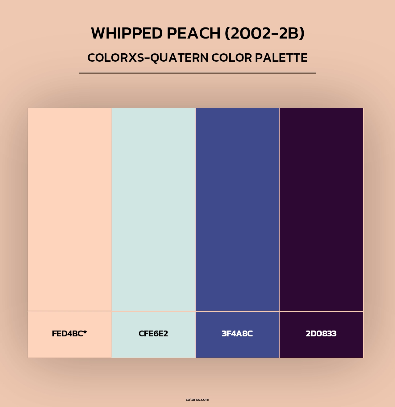 Whipped Peach (2002-2B) - Colorxs Quad Palette