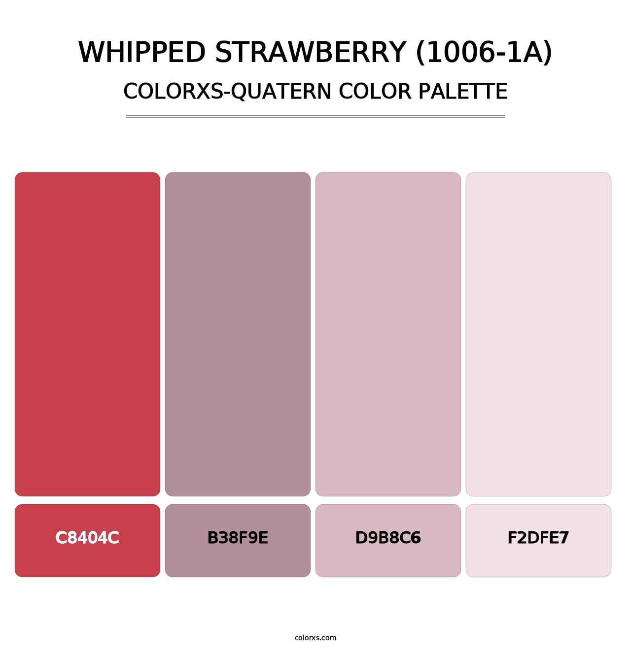 Whipped Strawberry (1006-1A) - Colorxs Quatern Palette