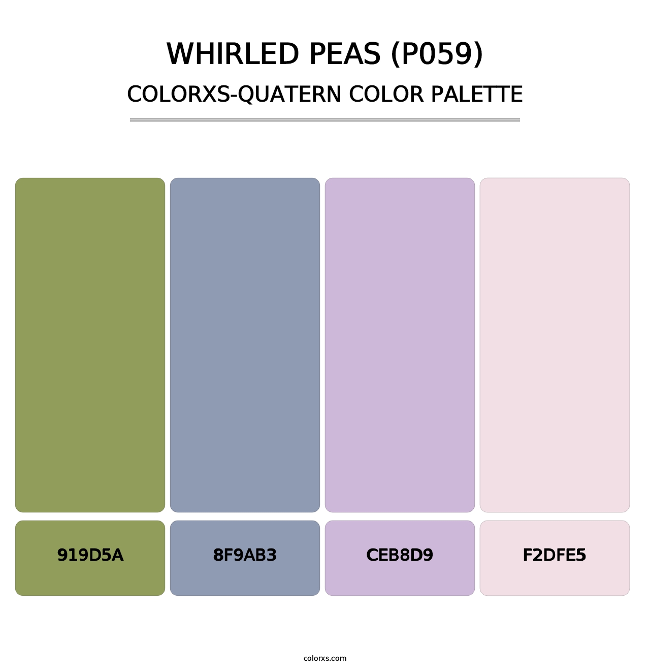 Whirled Peas (P059) - Colorxs Quatern Palette