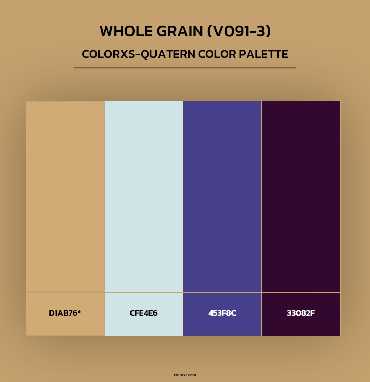Whole Grain (V091-3) - Colorxs Quad Palette