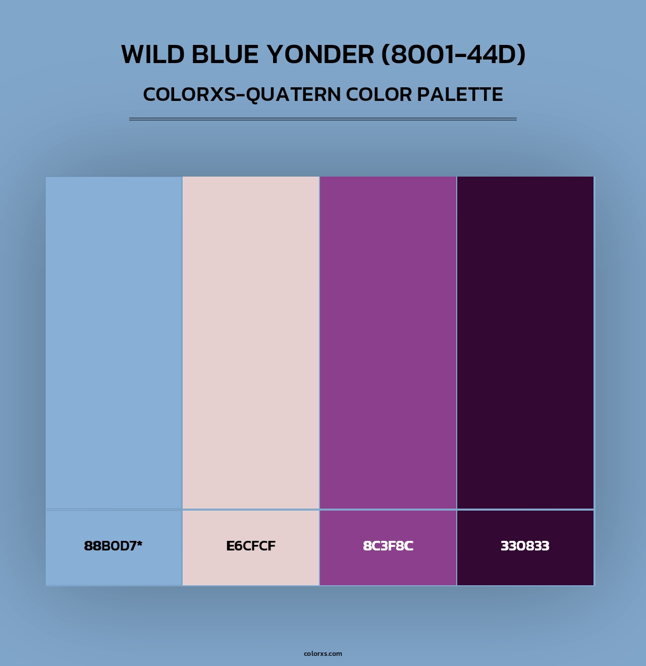 Wild Blue Yonder (8001-44D) - Colorxs Quad Palette