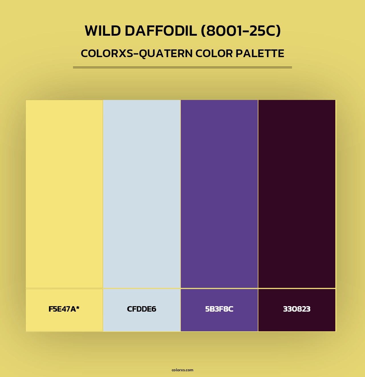 Wild Daffodil (8001-25C) - Colorxs Quad Palette