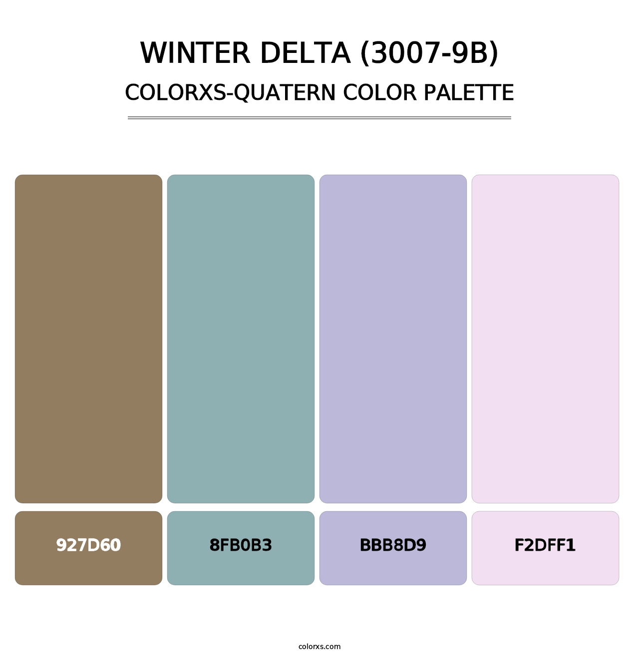Winter Delta (3007-9B) - Colorxs Quatern Palette