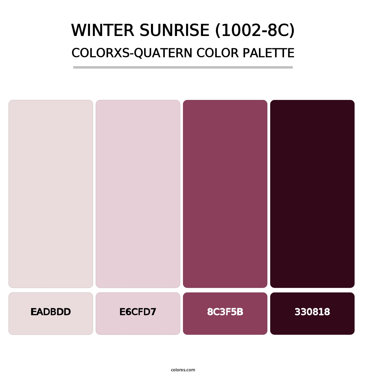 Winter Sunrise (1002-8C) - Colorxs Quatern Palette