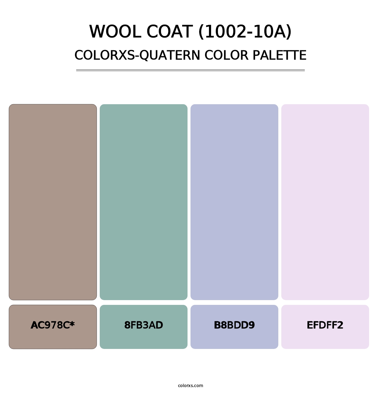 Wool Coat (1002-10A) - Colorxs Quatern Palette
