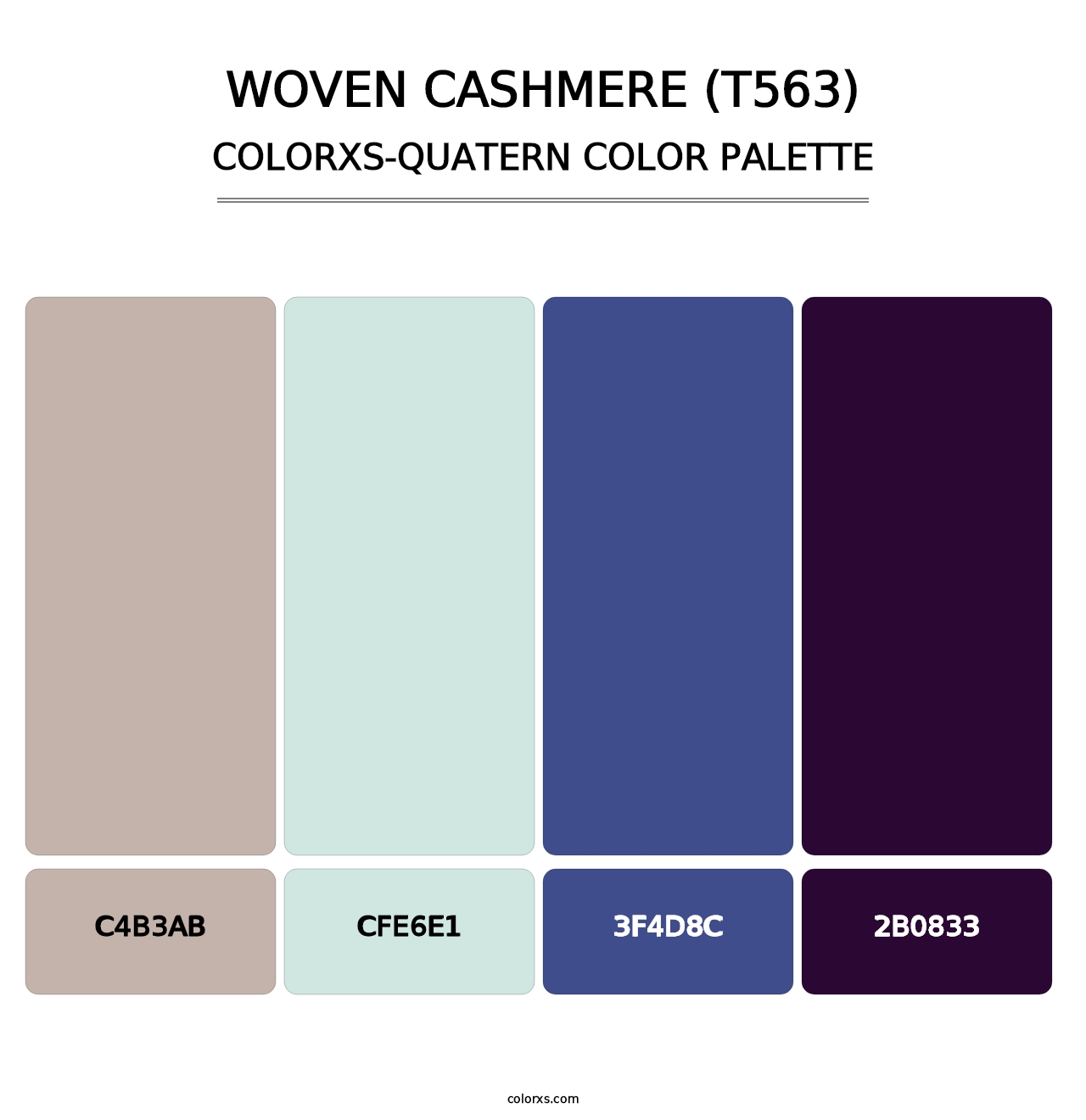 Woven Cashmere (T563) - Colorxs Quatern Palette