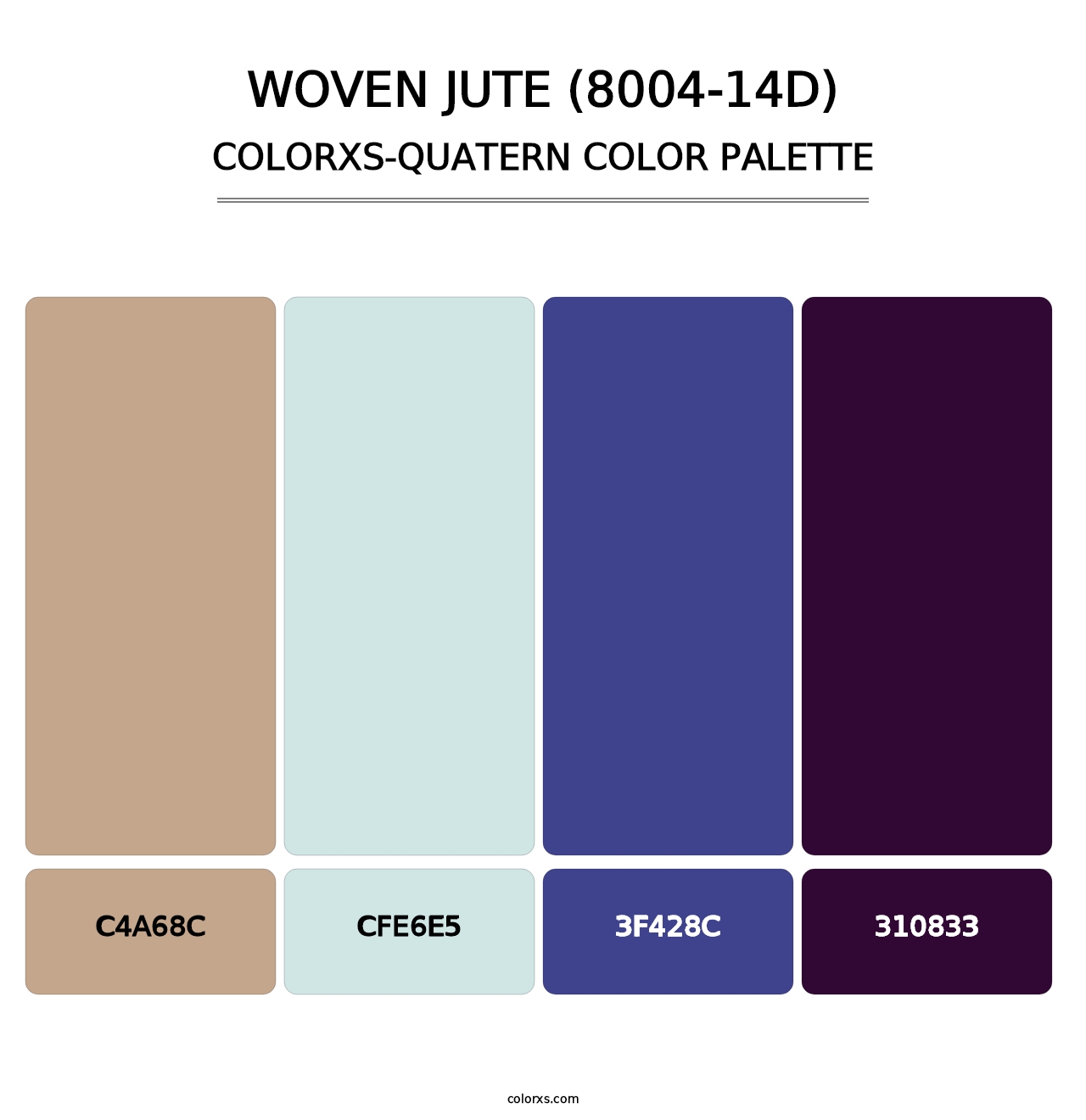 Woven Jute (8004-14D) - Colorxs Quatern Palette
