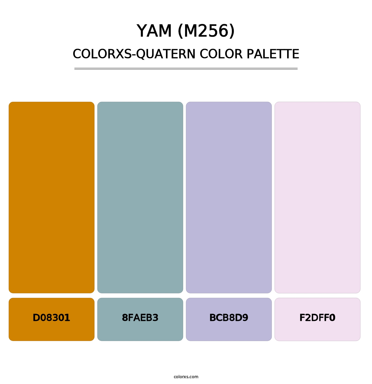 Yam (M256) - Colorxs Quatern Palette