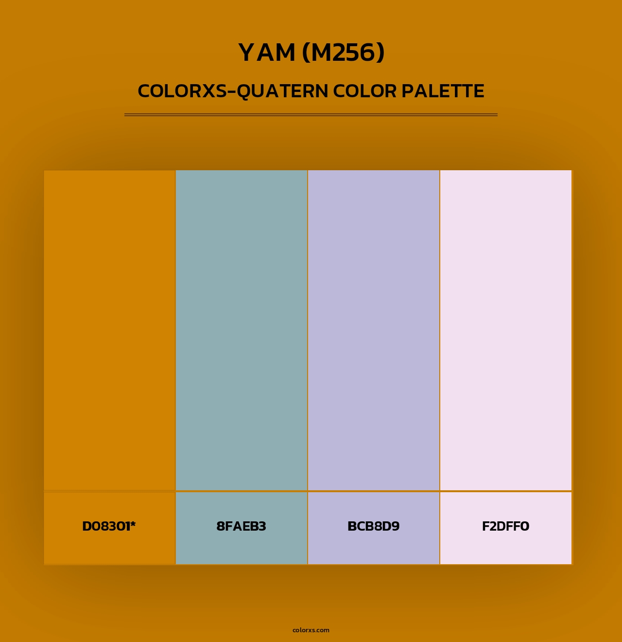 Yam (M256) - Colorxs Quad Palette
