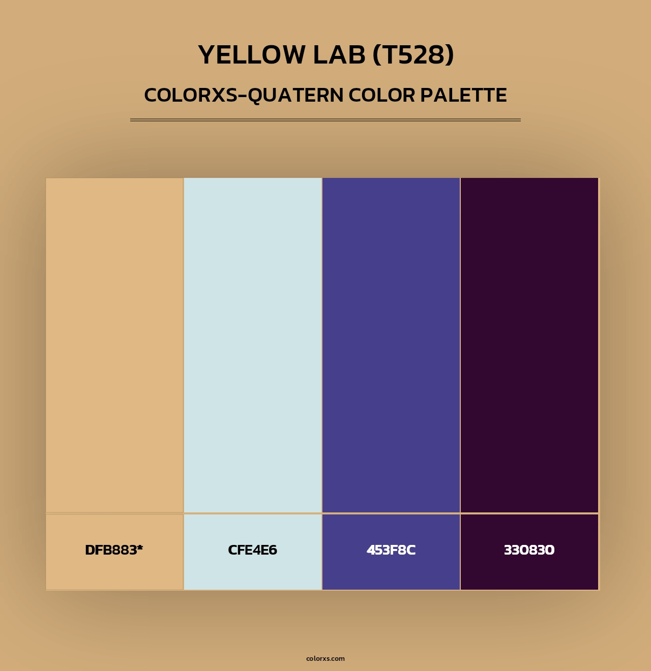 Yellow Lab (T528) - Colorxs Quad Palette