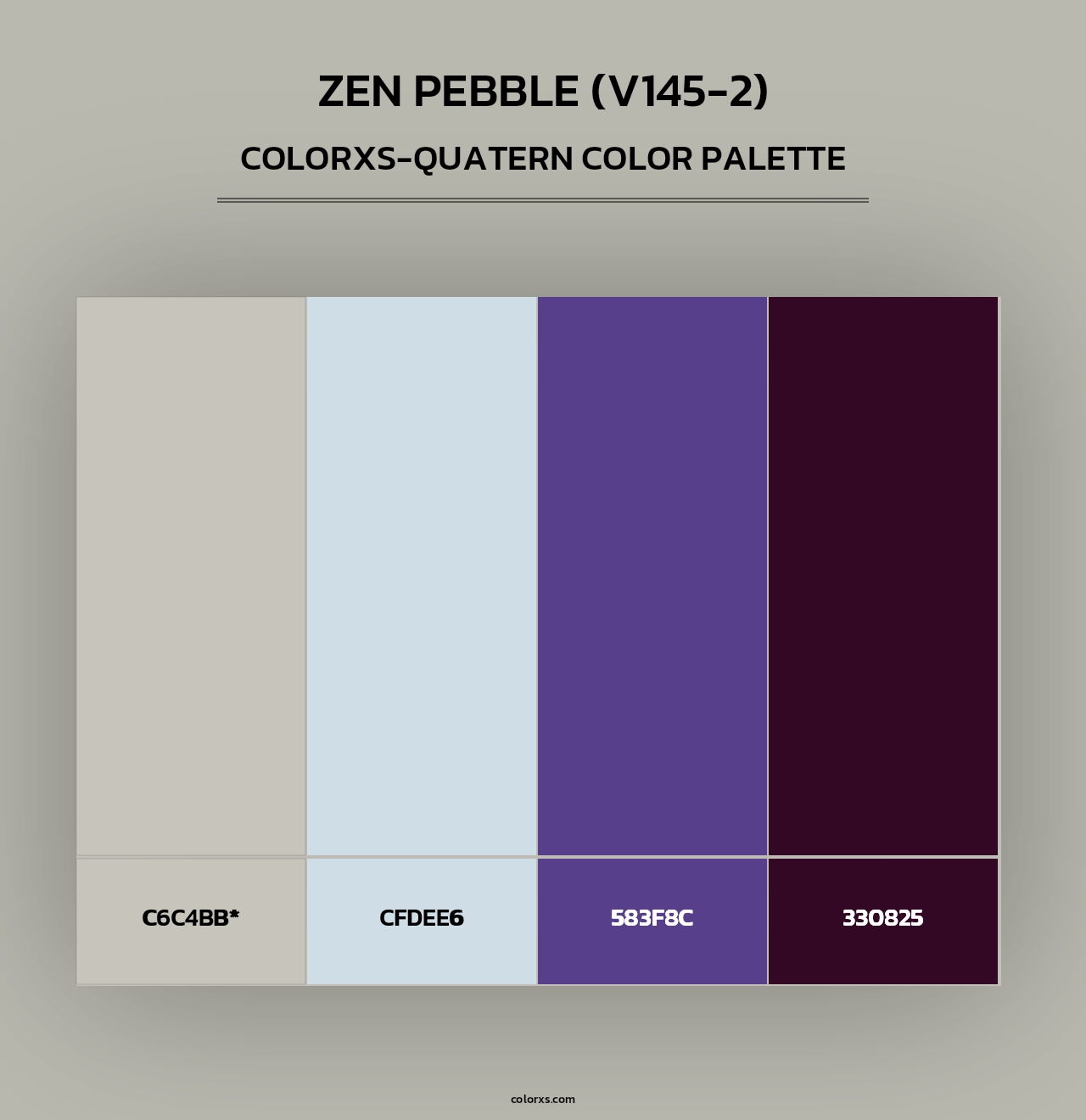 Zen Pebble (V145-2) - Colorxs Quad Palette
