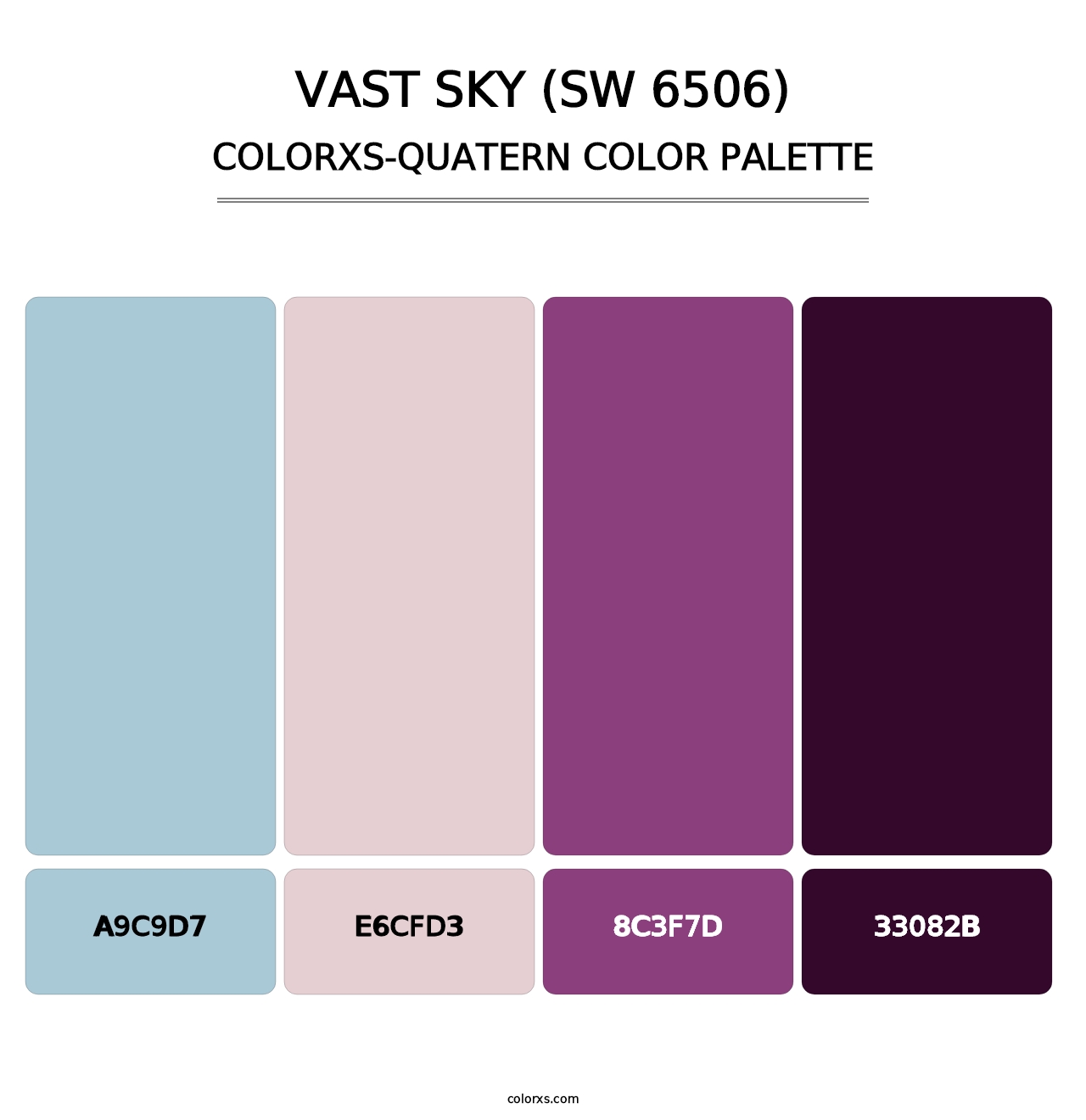 Vast Sky (SW 6506) - Colorxs Quatern Palette