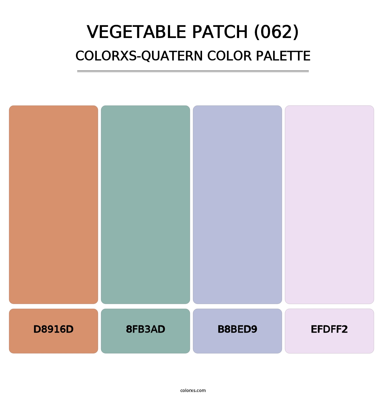 Vegetable Patch (062) - Colorxs Quatern Palette