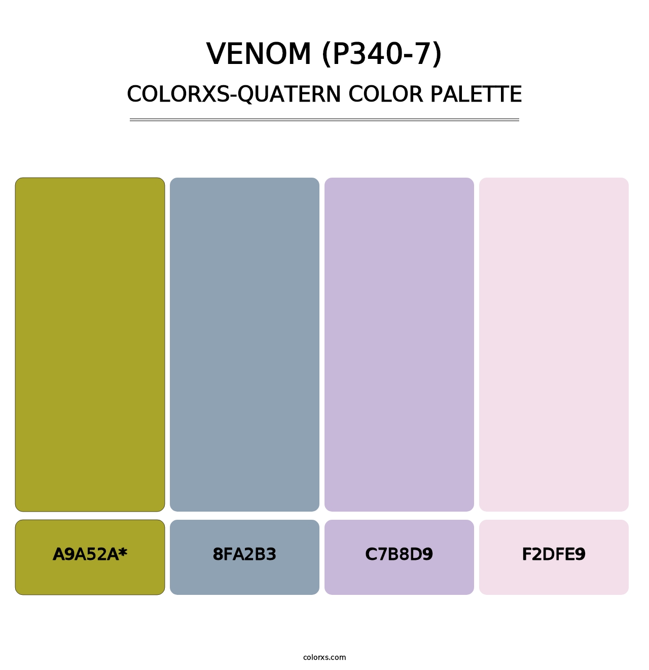 Venom (P340-7) - Colorxs Quatern Palette