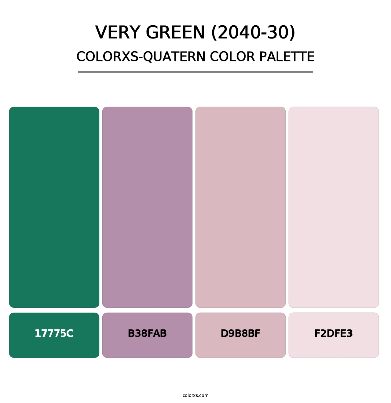 Very Green (2040-30) - Colorxs Quatern Palette