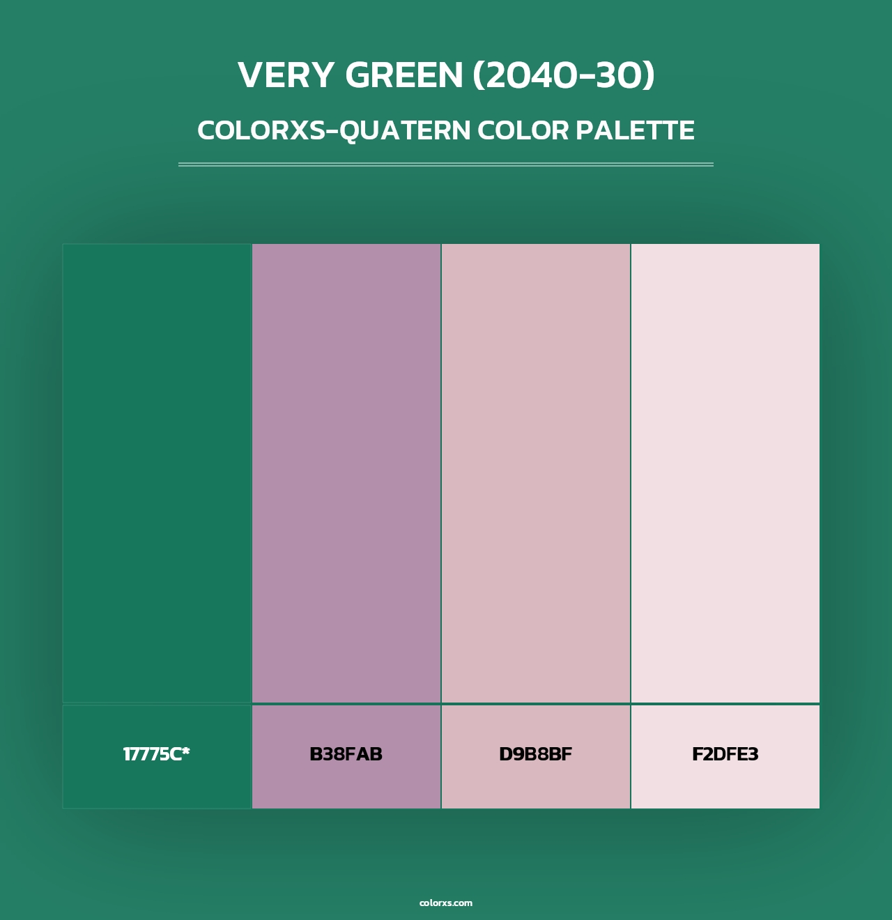 Very Green (2040-30) - Colorxs Quad Palette