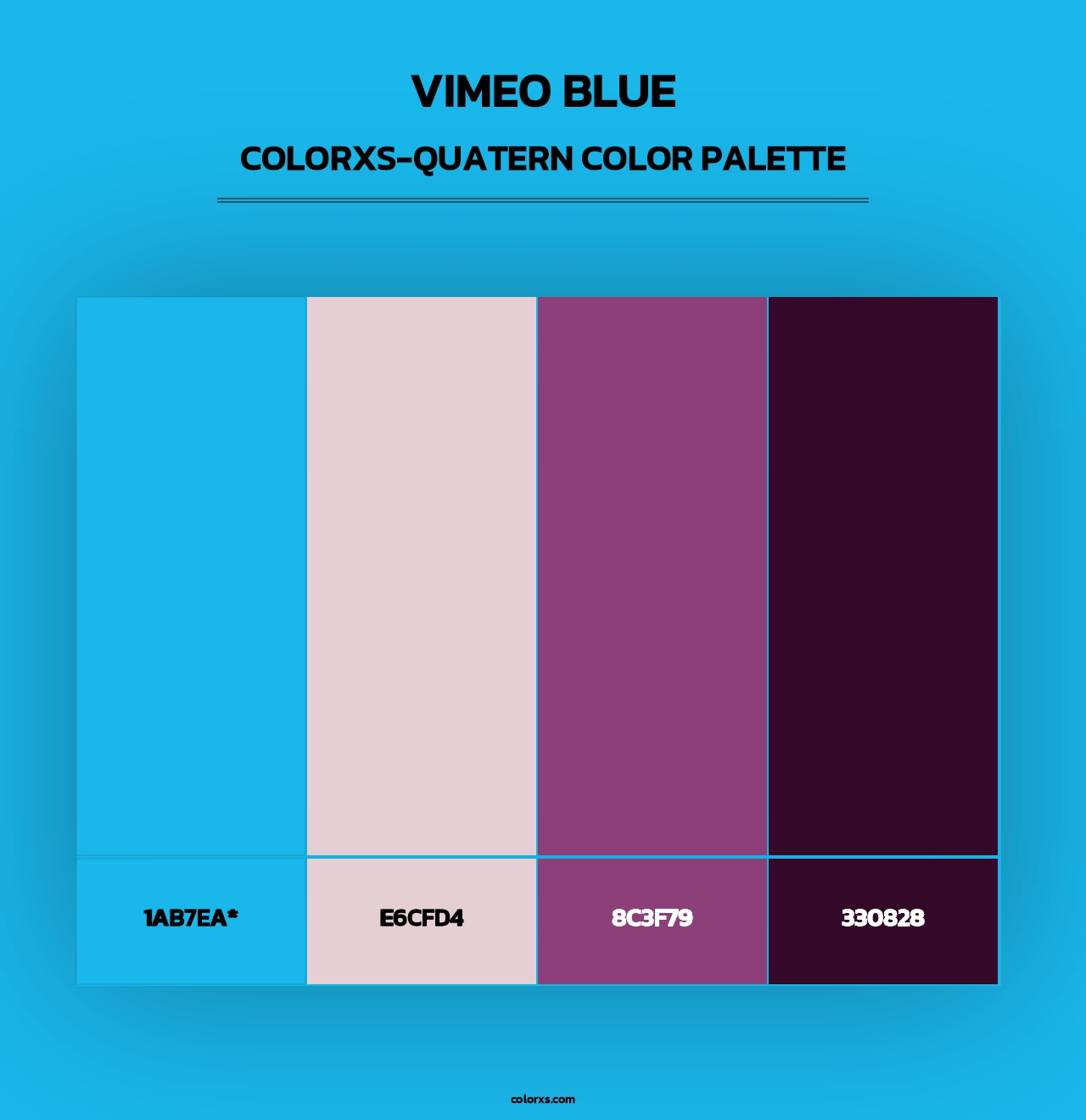 Vimeo Blue - Colorxs Quad Palette