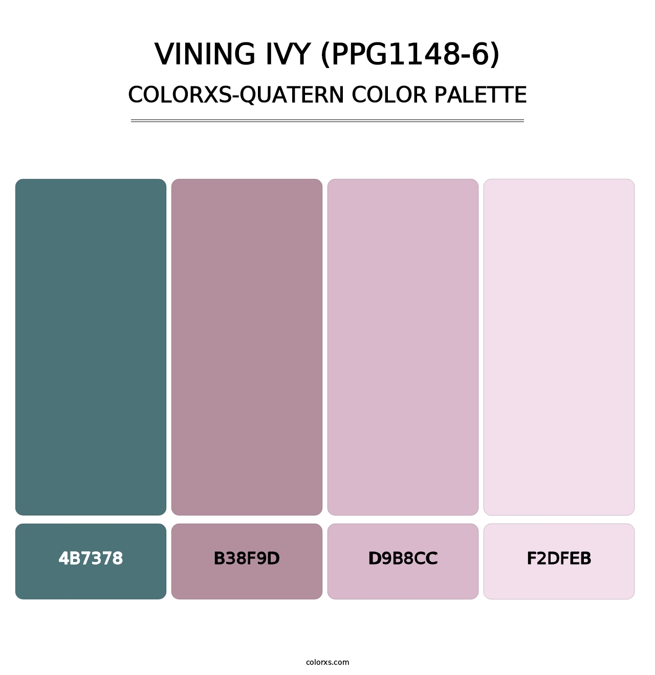 Vining Ivy (PPG1148-6) - Colorxs Quatern Palette