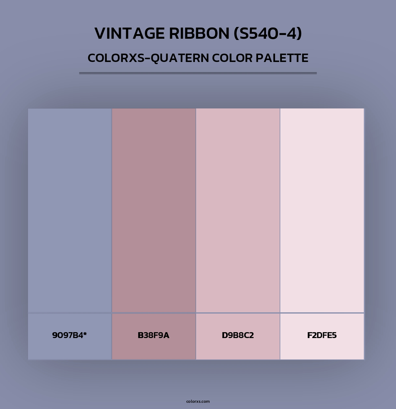 Vintage Ribbon (S540-4) - Colorxs Quad Palette