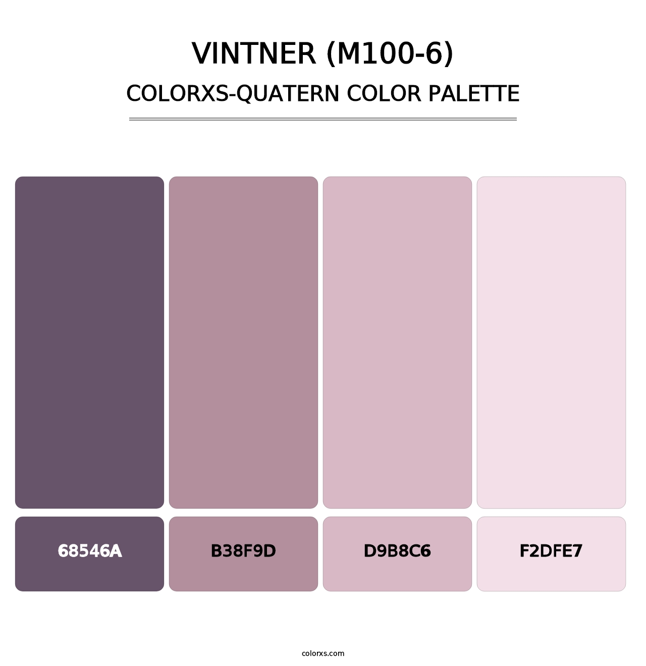 Vintner (M100-6) - Colorxs Quatern Palette