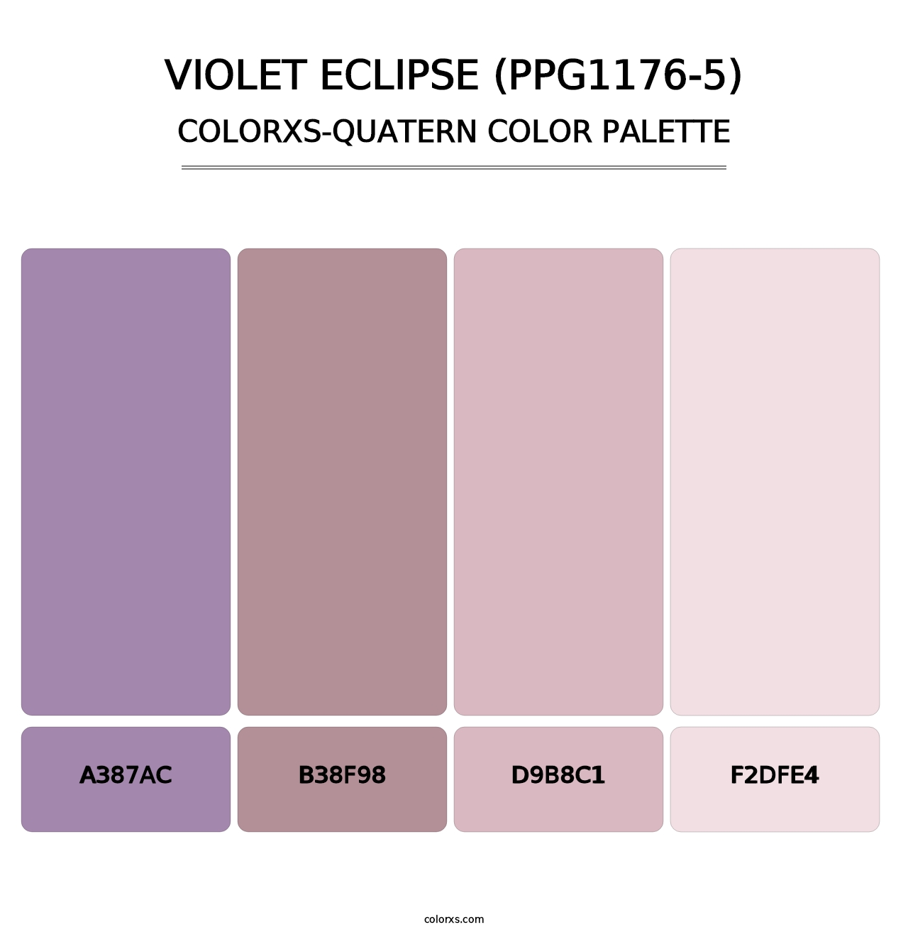 Violet Eclipse (PPG1176-5) - Colorxs Quatern Palette