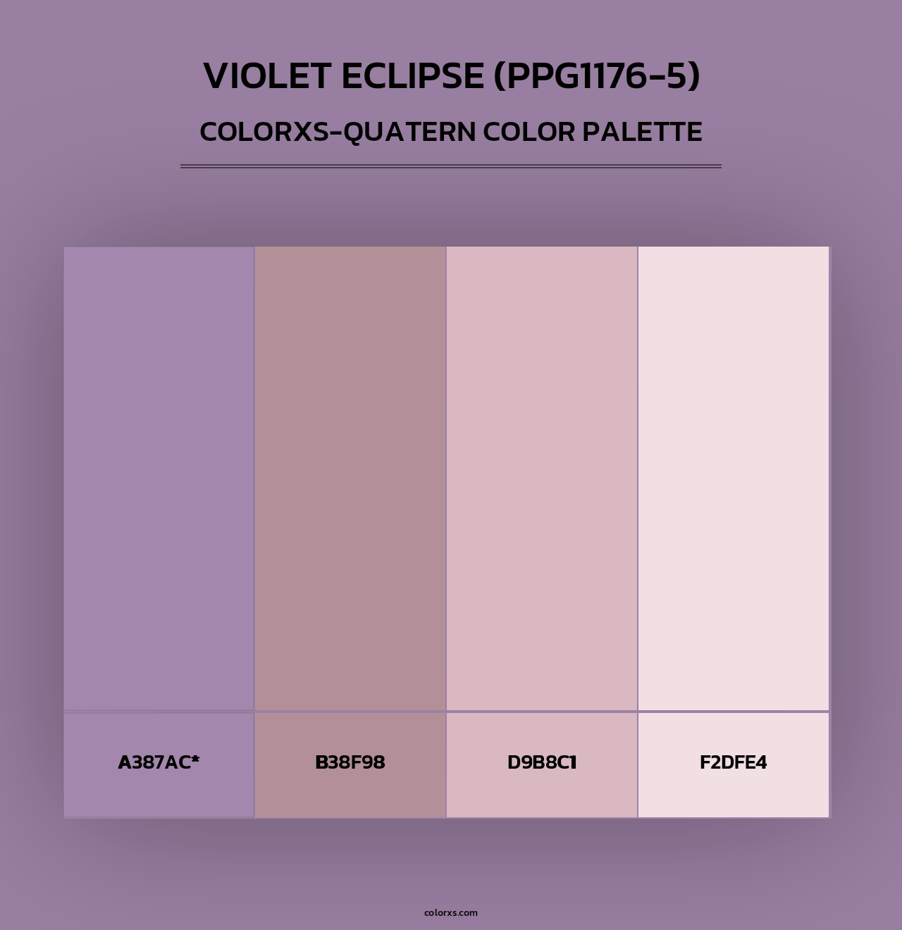 Violet Eclipse (PPG1176-5) - Colorxs Quad Palette
