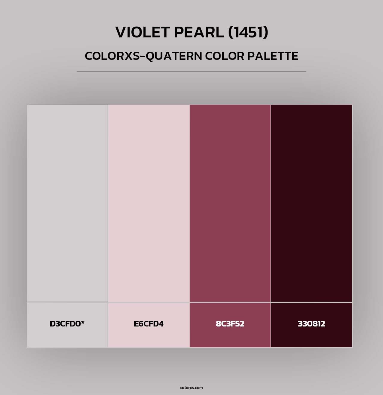 Violet Pearl (1451) - Colorxs Quad Palette