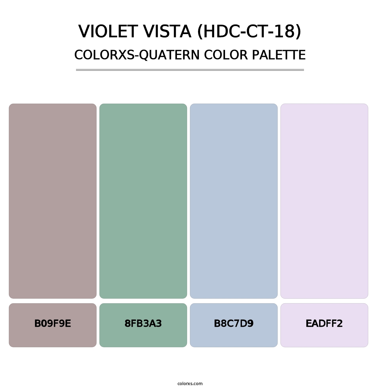 Violet Vista (HDC-CT-18) - Colorxs Quatern Palette
