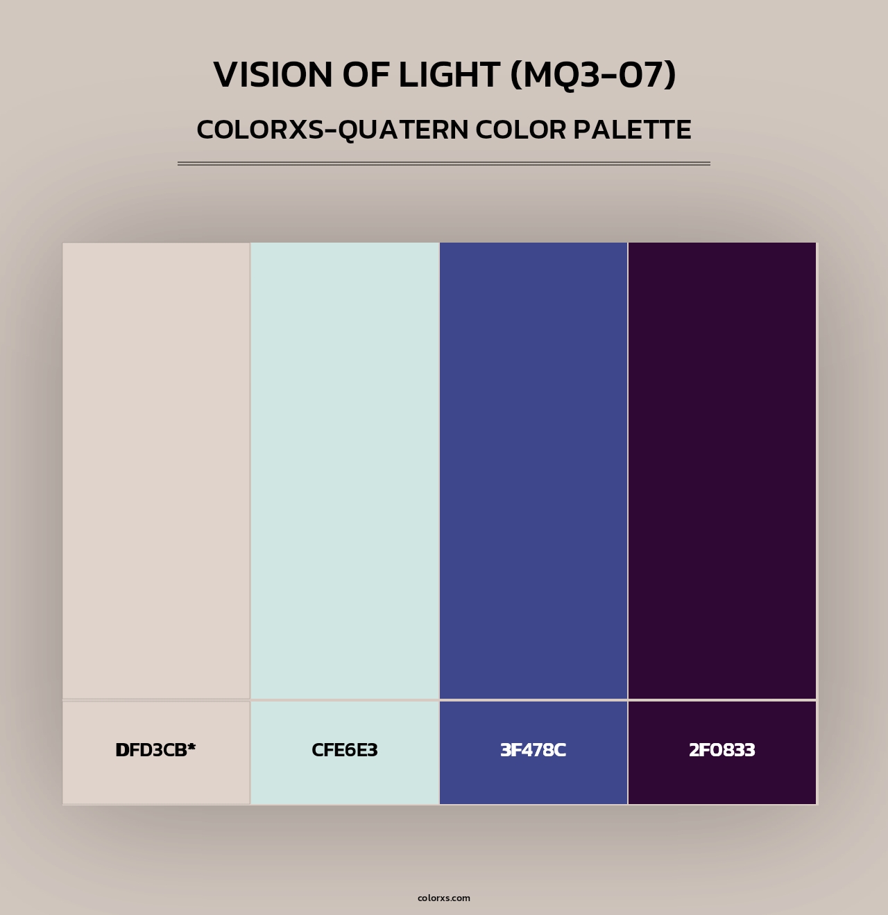 Vision Of Light (MQ3-07) - Colorxs Quad Palette