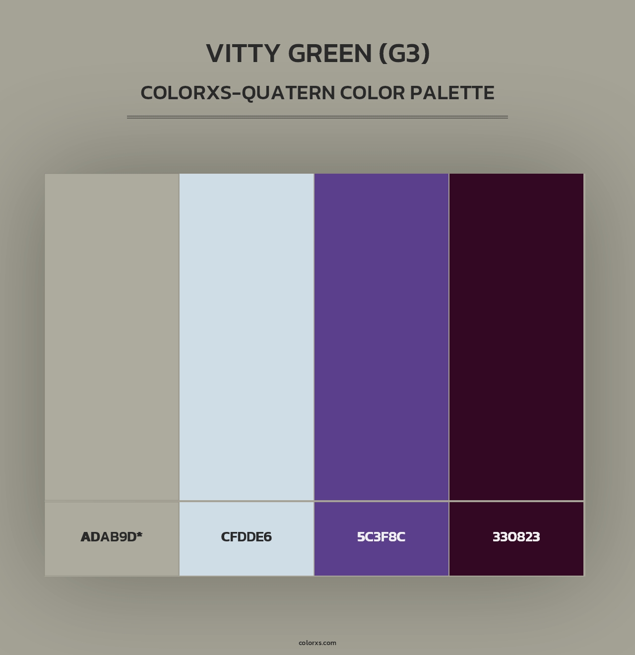 Vitty Green (G3) - Colorxs Quad Palette