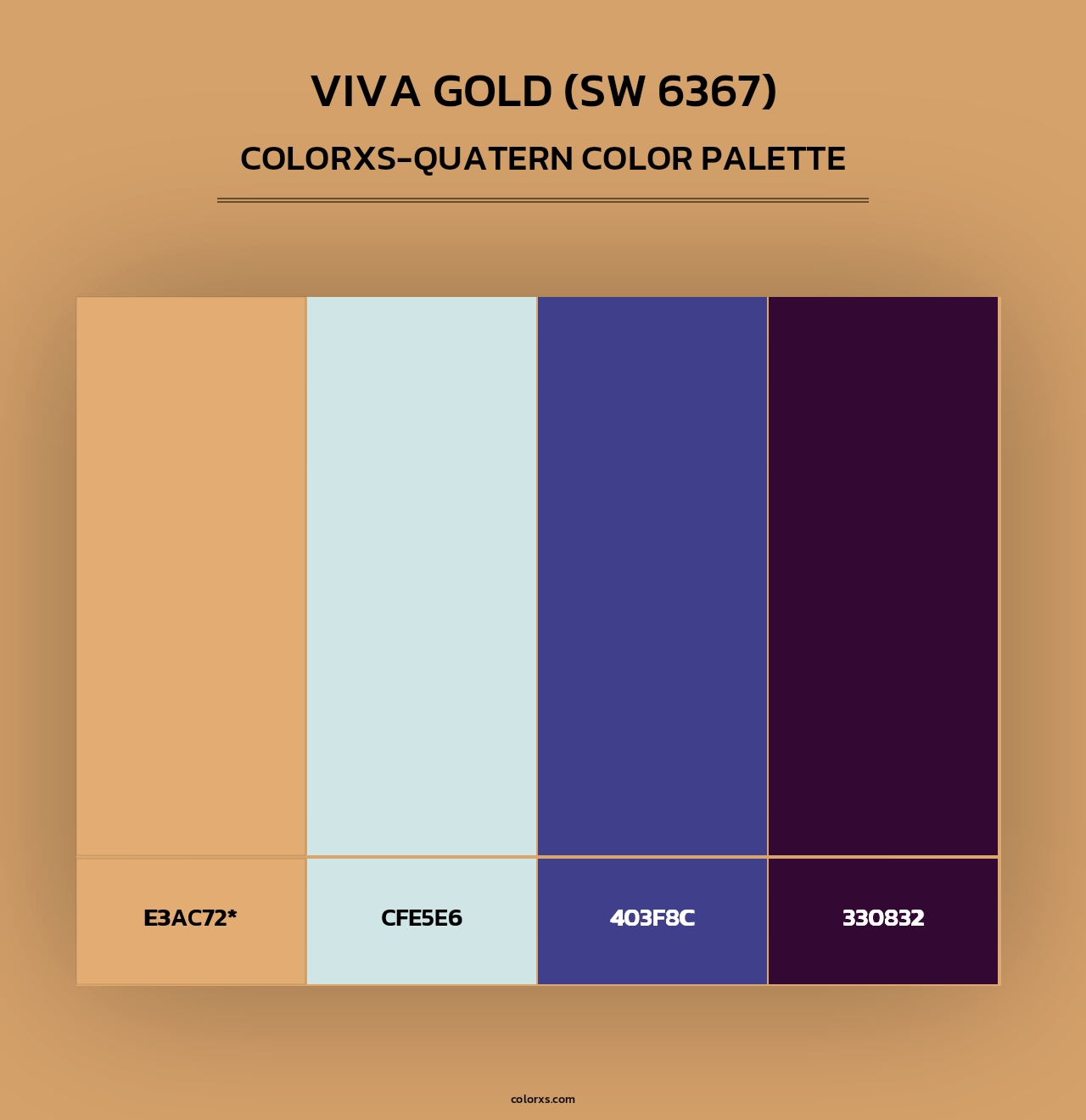 Viva Gold (SW 6367) - Colorxs Quad Palette