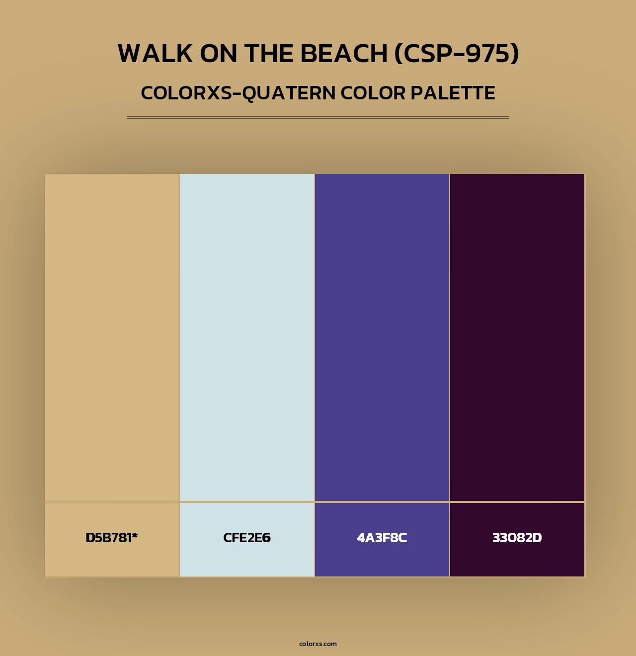 Walk on the Beach (CSP-975) - Colorxs Quad Palette