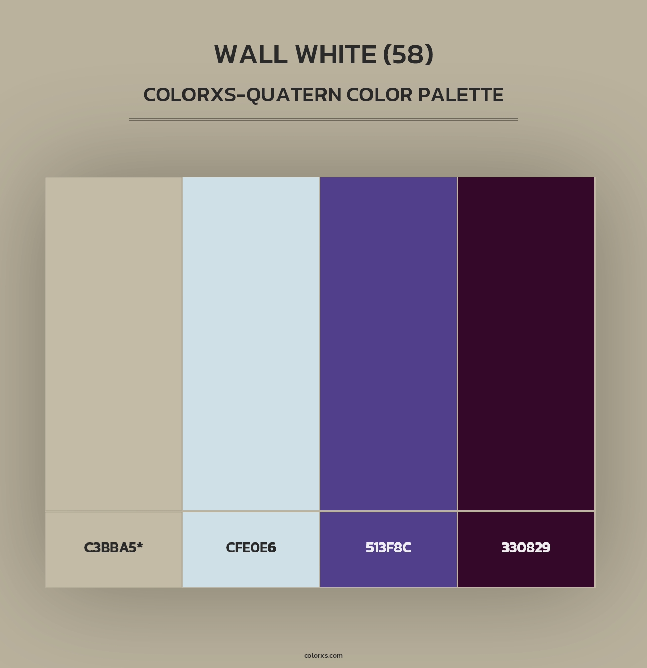 Wall White (58) - Colorxs Quad Palette
