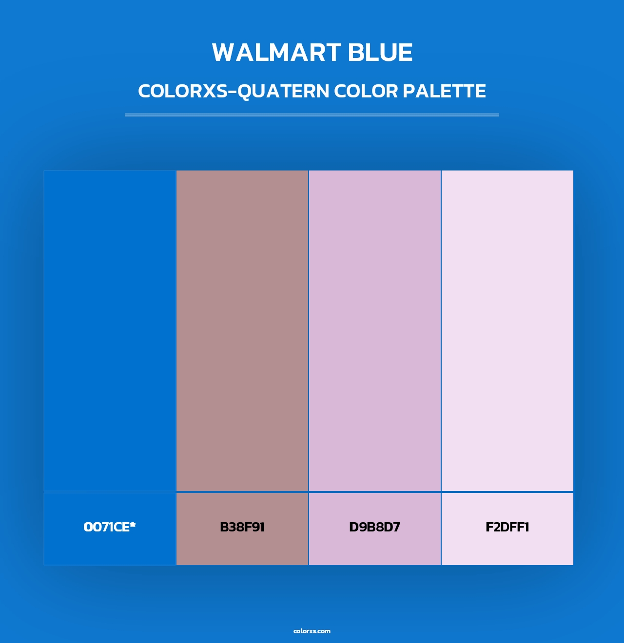 Walmart Blue - Colorxs Quad Palette