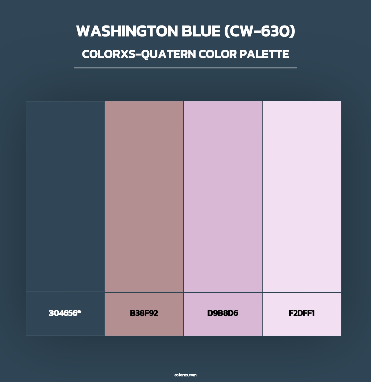 Washington Blue (CW-630) - Colorxs Quad Palette