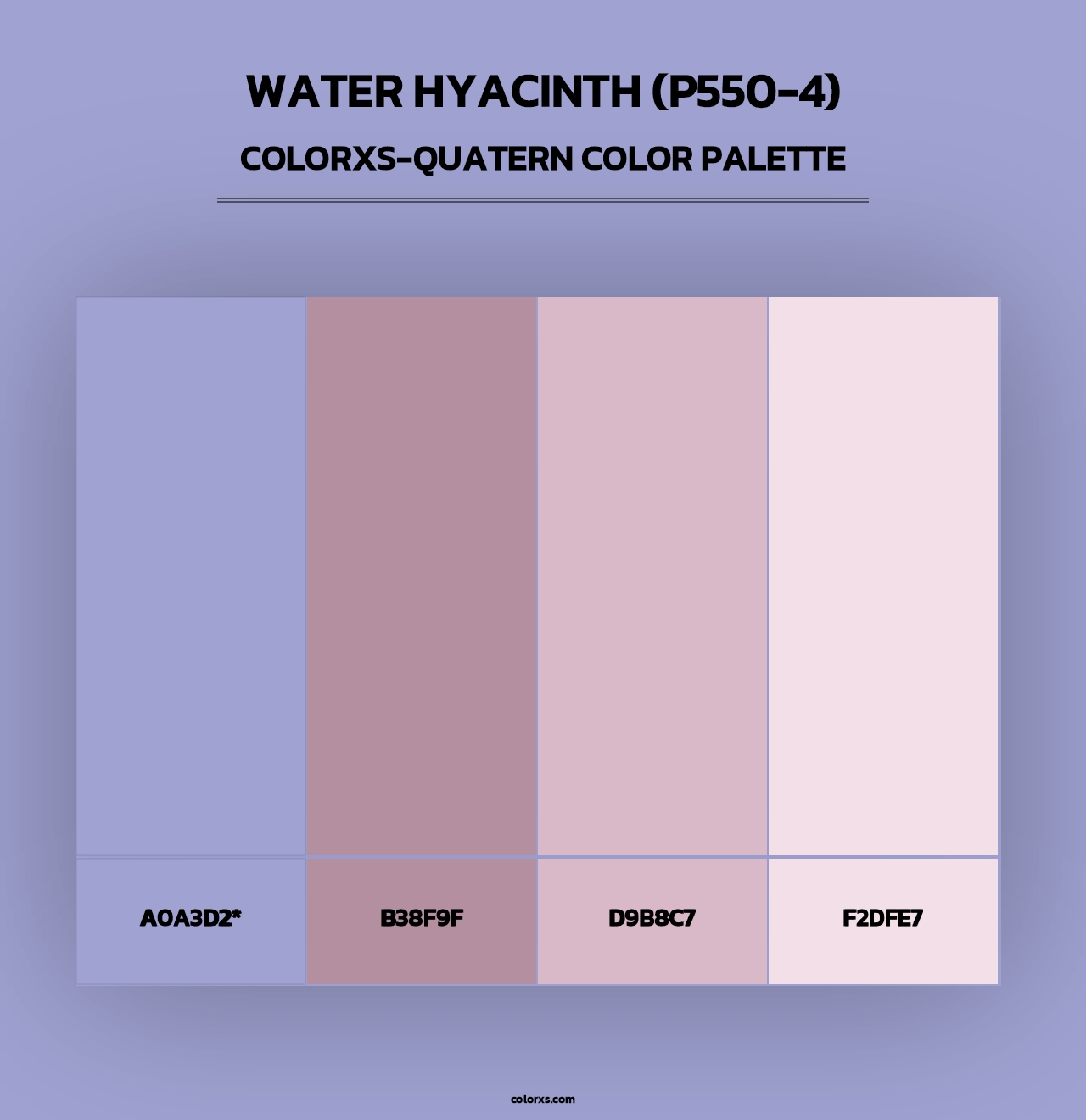 Water Hyacinth (P550-4) - Colorxs Quad Palette